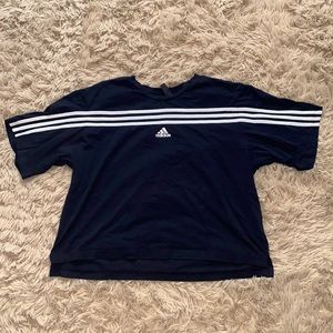 Adidas cropped athletic shirt.